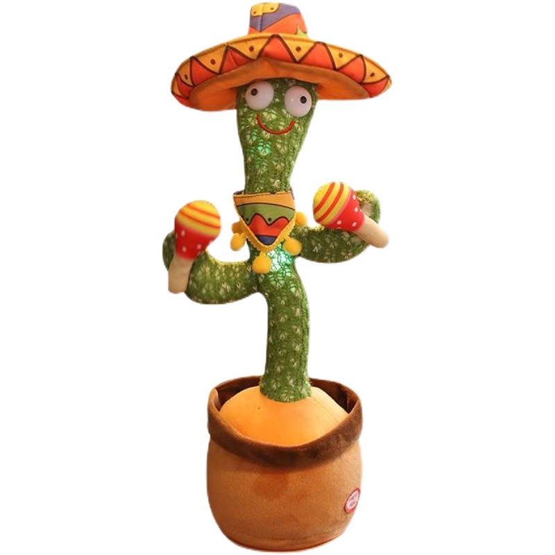 The popular cactus can sing, dance, glow and learn to speak. It's a children's toy and a birthday gift for boys and girls Item Picture