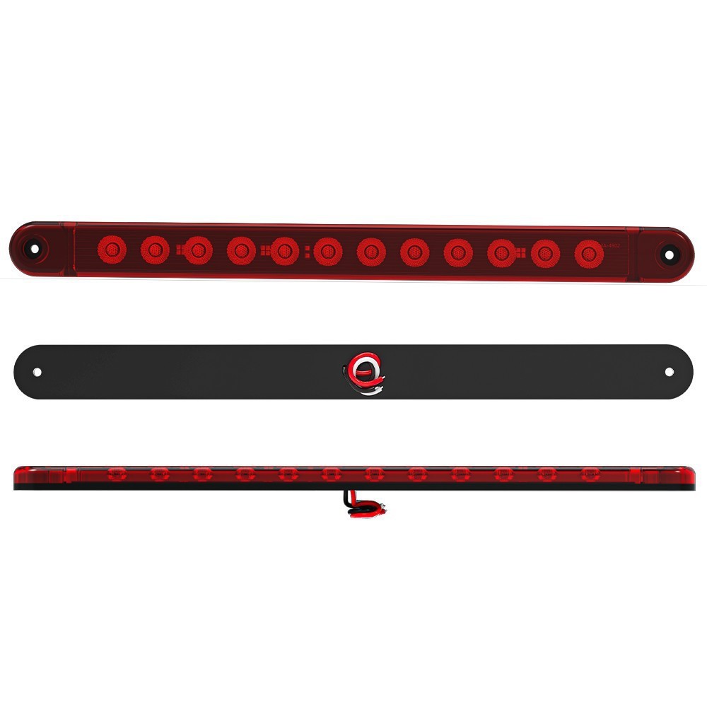 Truck brake lights, 12LED high-mounted brake taillights, truck trailer side lights, taillights, LED long strip lights details Picture