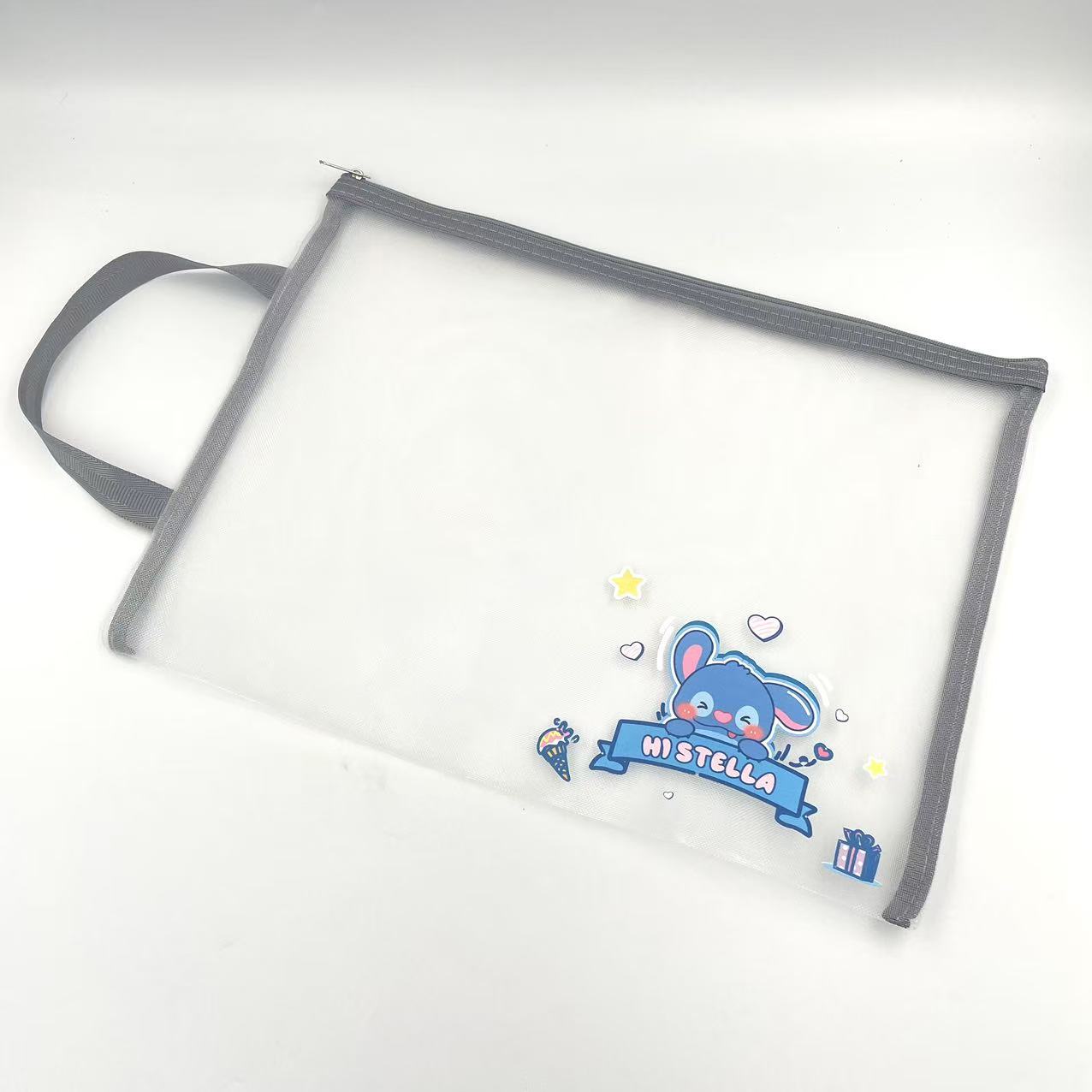 A4 zipper bags, office materials bags, net bags, file bags, factory direct sales, student test paper bags, ticket bags details Picture