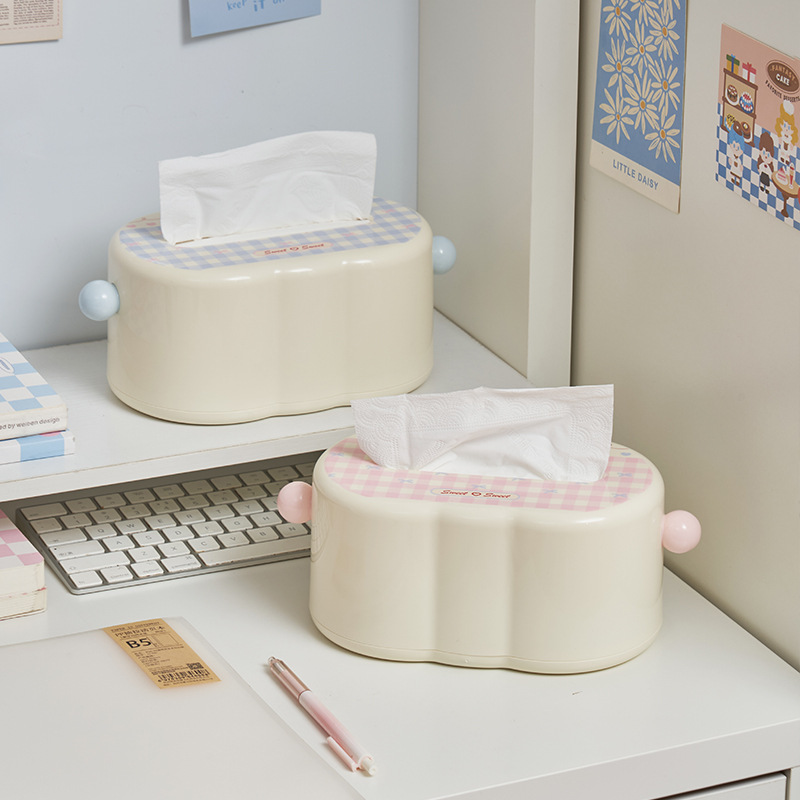 S137-1067 InS-style home living room car Cream style Tissue box Desktop Napkin Box Storage box