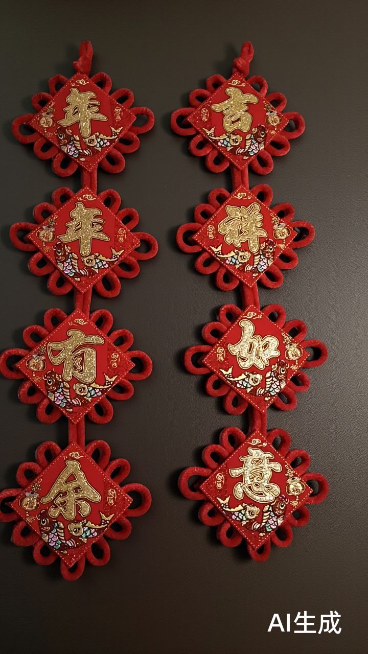 Chinese knot festival background picture couplet