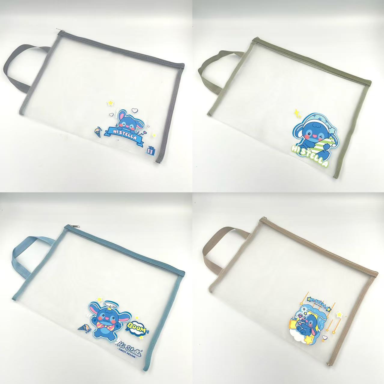 A4 zipper bags, office materials bags, net bags, file bags, factory direct sales, student test paper bags, ticket bags