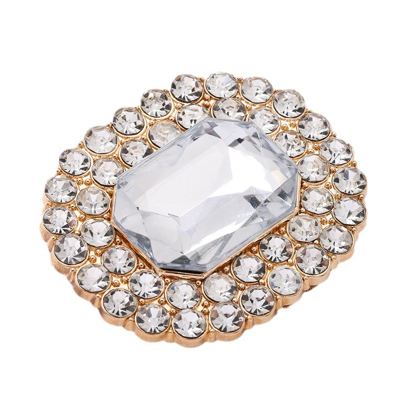 服装辅料新款带钻塑料装饰扣可爱小兔时尚潮流百搭金属扣