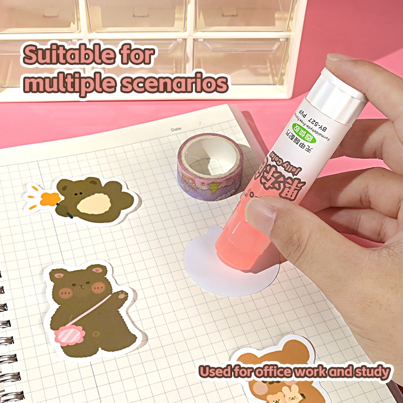 BY-527 PVP固体胶 15g学生专用环保固体胶 快速粘合 好用无味无甲醛详情3