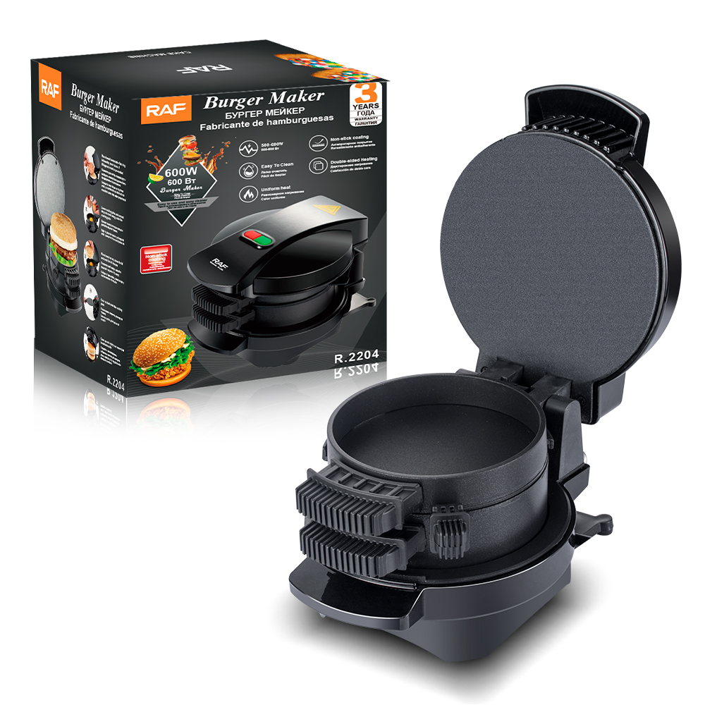 RAF European-style multi-functional sandwich bread machine, hamburger machine, frying and baking electric griddle, breakfast machine, steak machine, toaster Item Picture