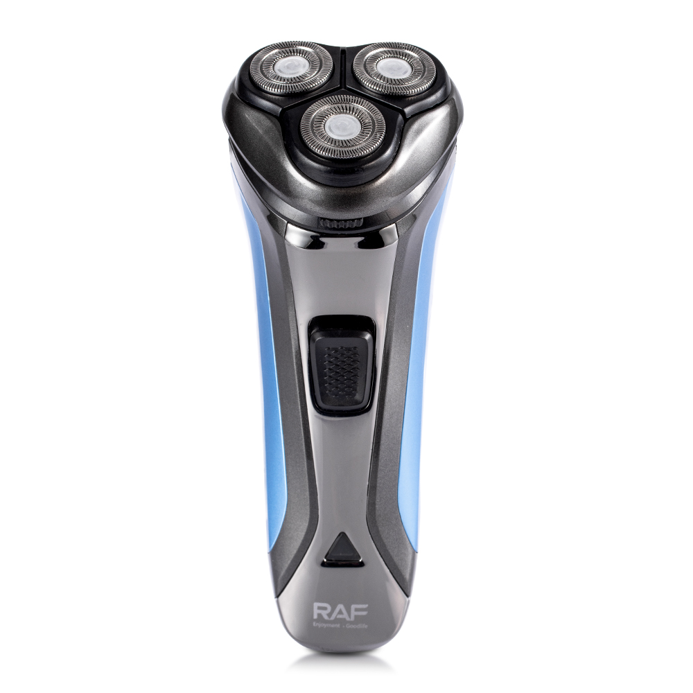 RAF Cross-border new men's electric shaver with USB charging, full-body washing, shaving and rotating three-blade design Application Scenario
