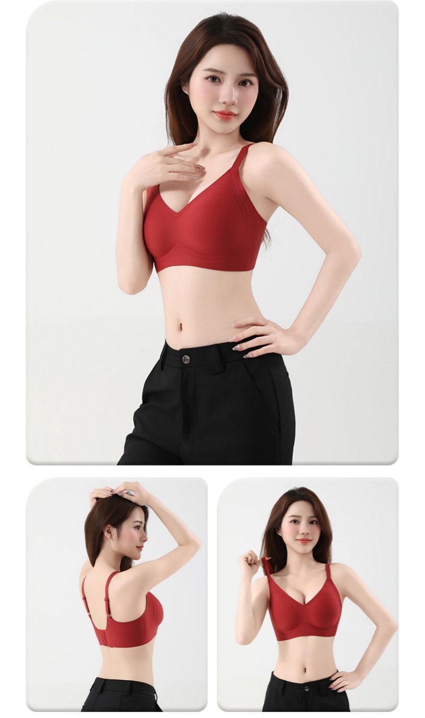 Seamless, thin, breathable, one-piece fully fixed, frameless, double-layer soft support vest with adjustable buckles for a beautiful back details Picture