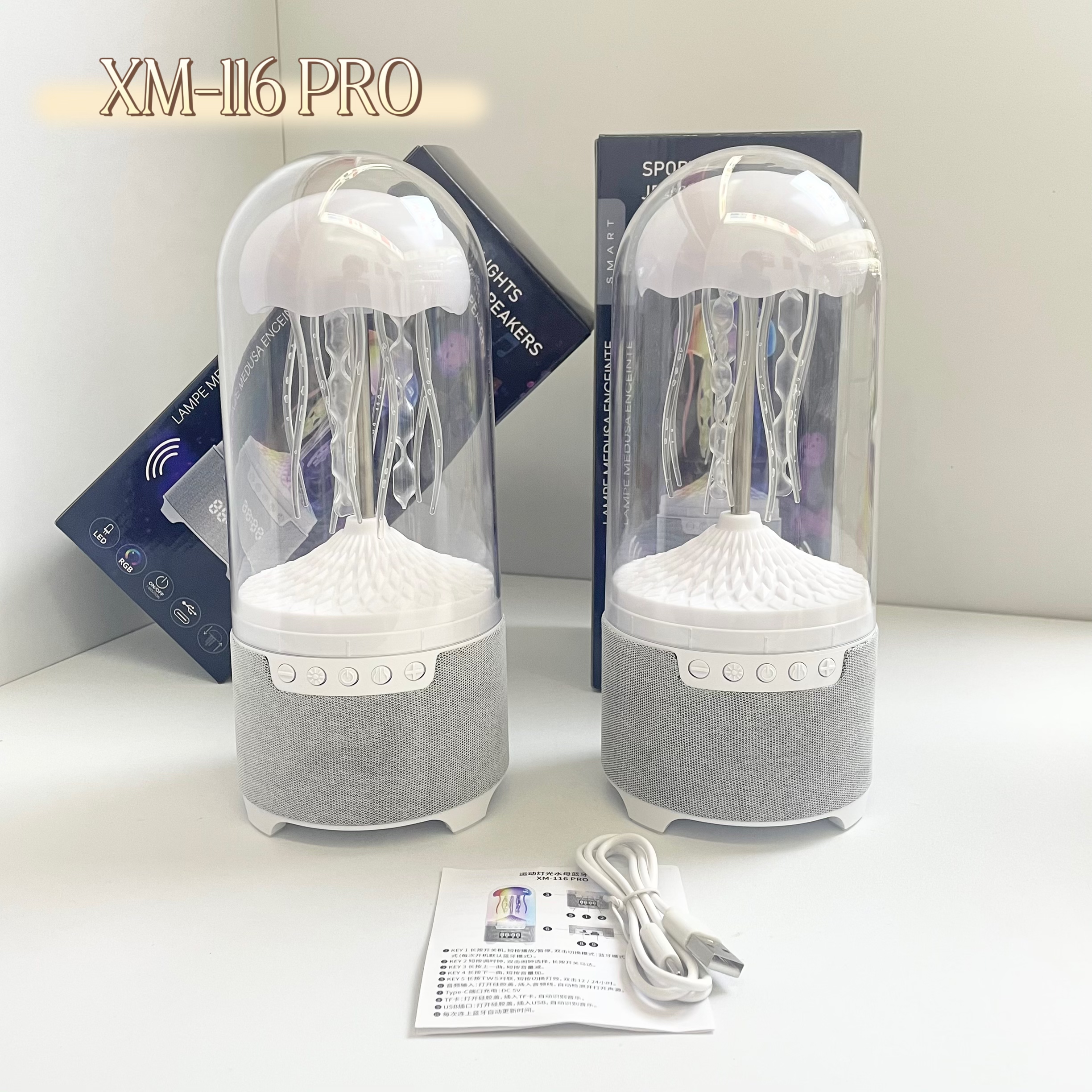 Новая медуза bluetooth sound sport, световая медуза bluetooth, магнитофон TF FM RGB TWS pic 4
