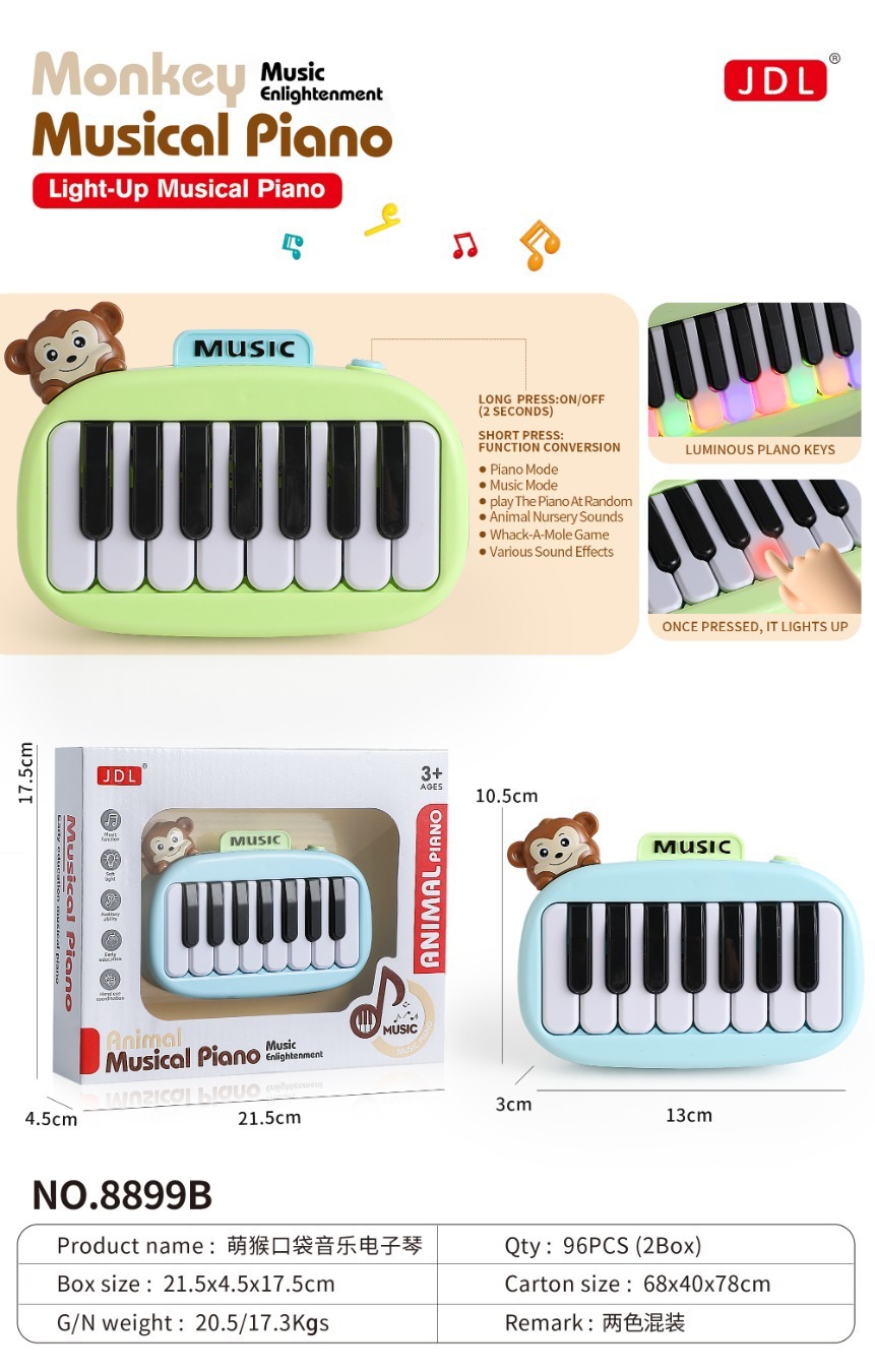 TJ25854 Cute Monkey Pocket Music Electronic Organ