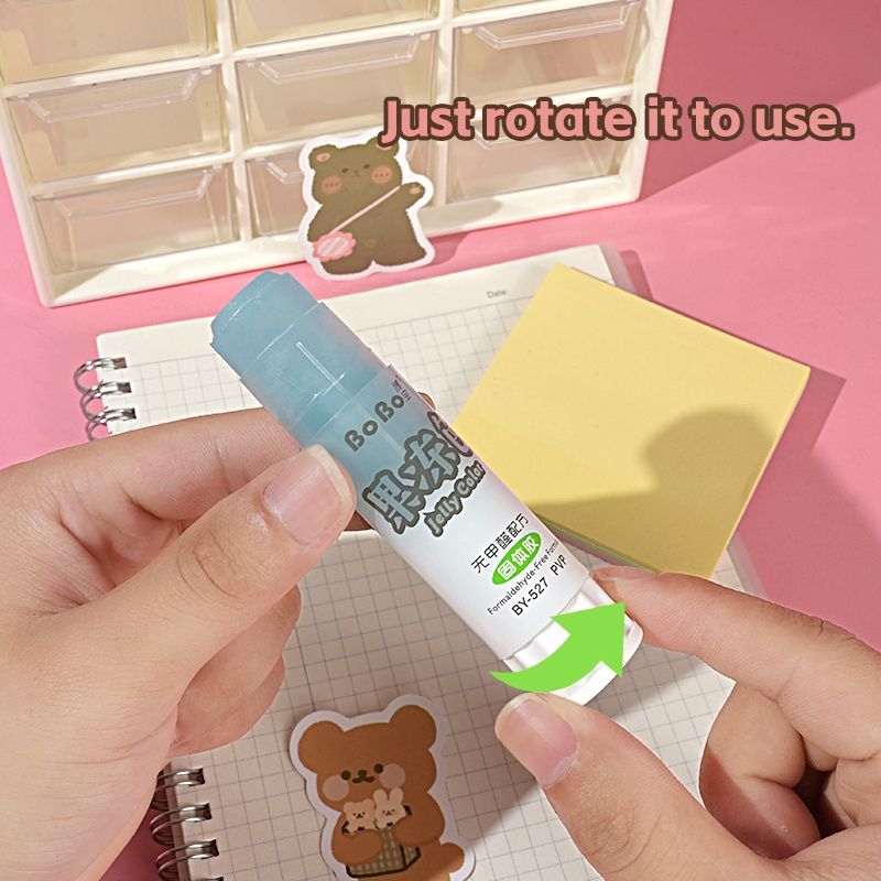 BY-527 PVP固体胶 15g学生专用环保固体胶 快速粘合 好用无味无甲醛详情4