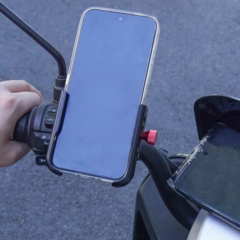 250207 aluminum alloy mobile phone stand, mountain bike aluminum alloy mobile phone bracket, mobile phone clamp seat, electric battery, motorcycle navigation mobile phone bracket pic 17