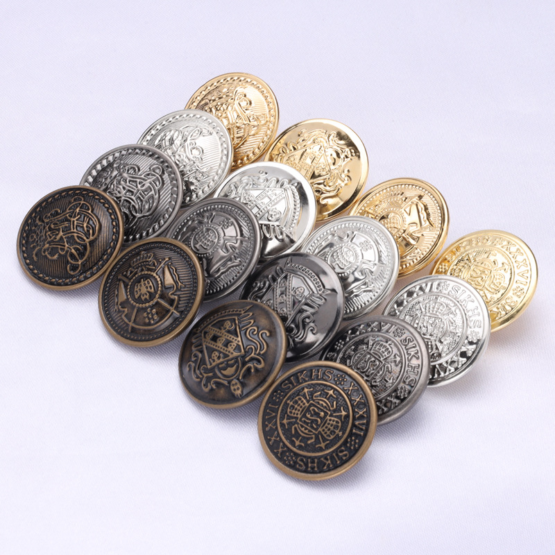 Four-button metal small chanel-style exquisite mother-and-child snap button light luxury down jacket accessories Item Picture