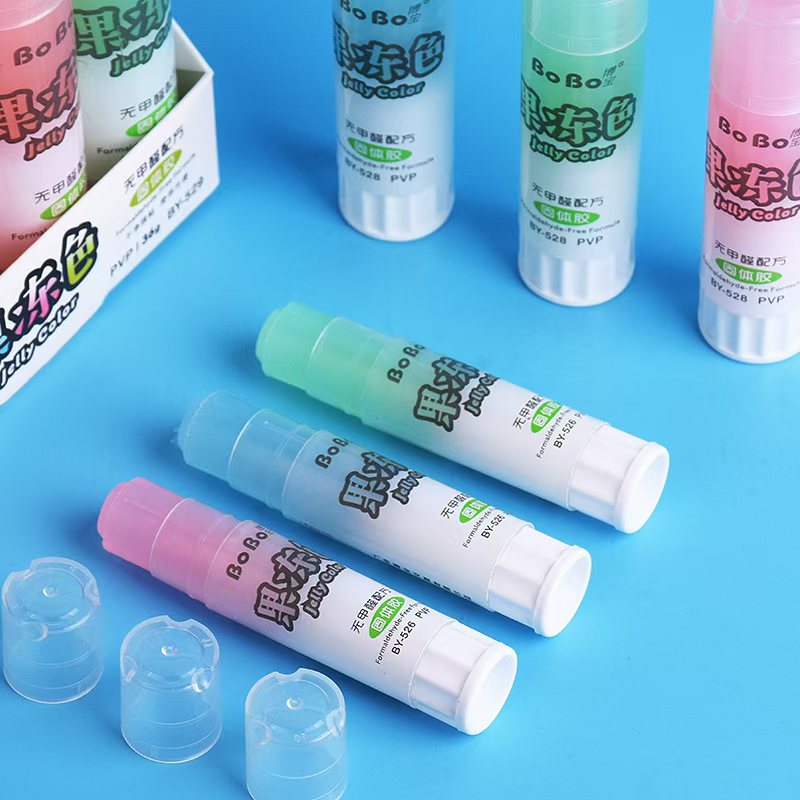 The E-529 PVP solid adhesive, 36g, is a student-specific eco-friendly solid adhesive that bonds quickly, is odorless and free of formaldehyde Specification drawing