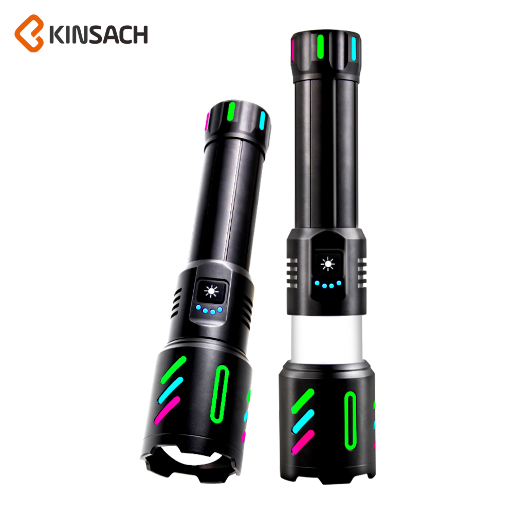 KINSACH Star Source Aluminum alloy charging 20W white Laser +LED flashlight