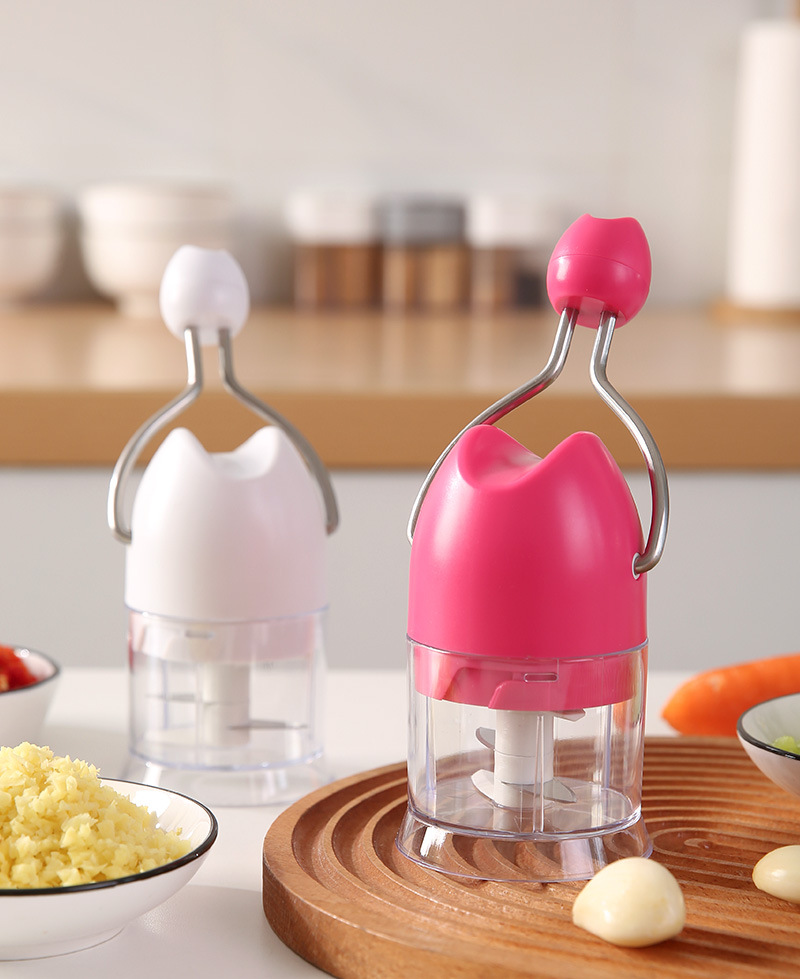 手动拉蒜器，多功能迷你打蒜器，手摇压蒜器（196-6256）详情8