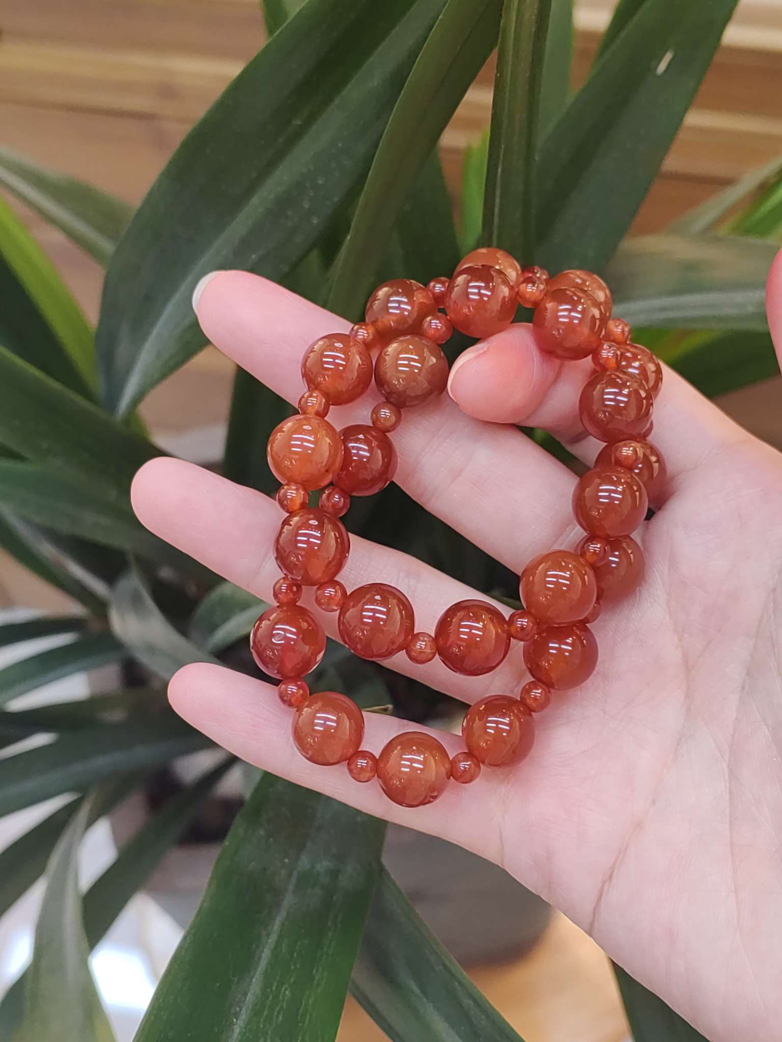 道毅珠宝 许我耀眼许妍同款赵露思同款红玛瑙双圈手串显白女生情侣手串手链明星同款手串本命年手串平价天然玛瑙平价高货详情图4