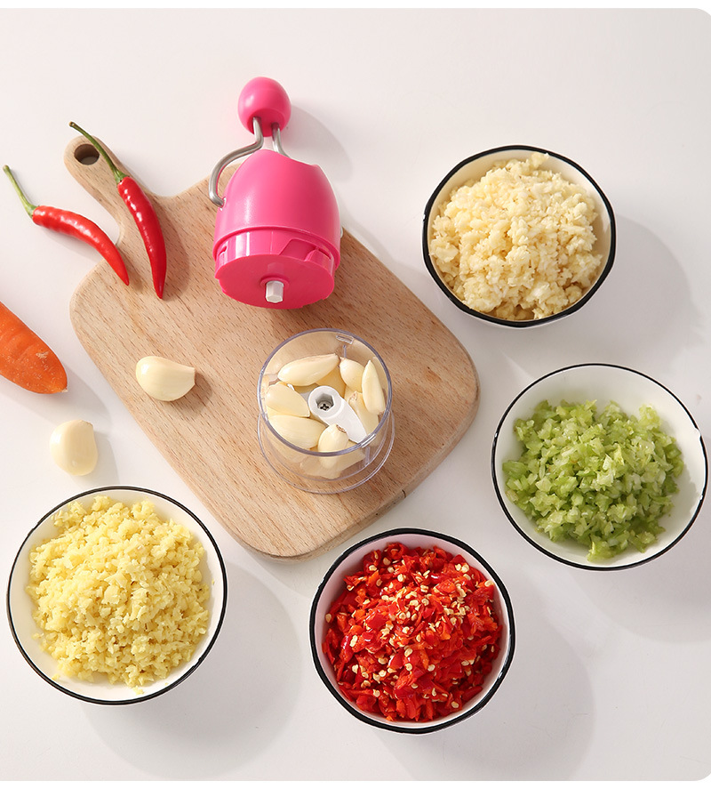 手动拉蒜器，多功能迷你打蒜器，手摇压蒜器（196-6256）详情17