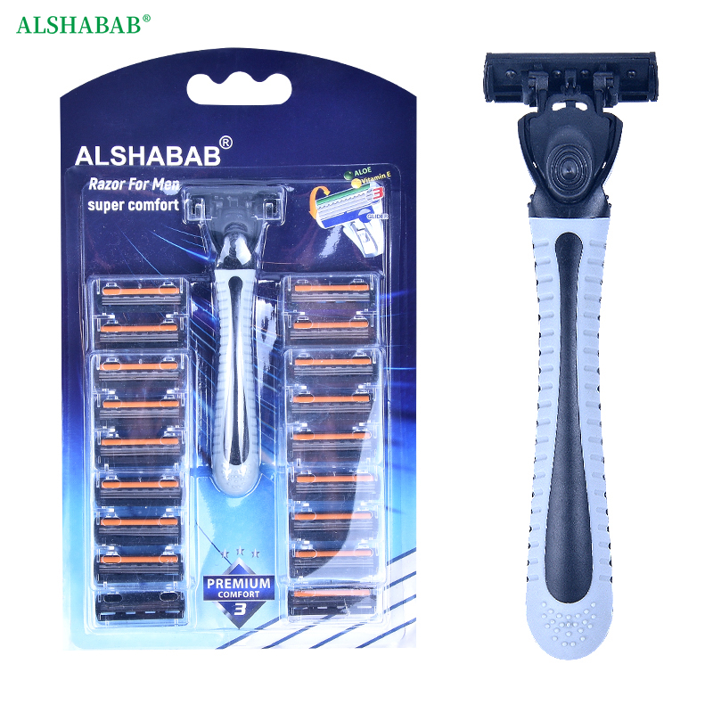 ALSHABAB吉派30+1替换刀头剃须刀高品质一次性品牌刮胡刀男女可用腋下腿部刮毛刀除毛器
