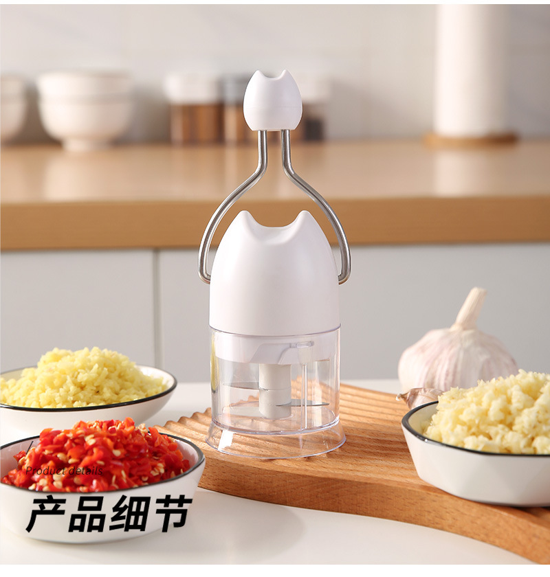 手动拉蒜器，多功能迷你打蒜器，手摇压蒜器（196-6256）详情14