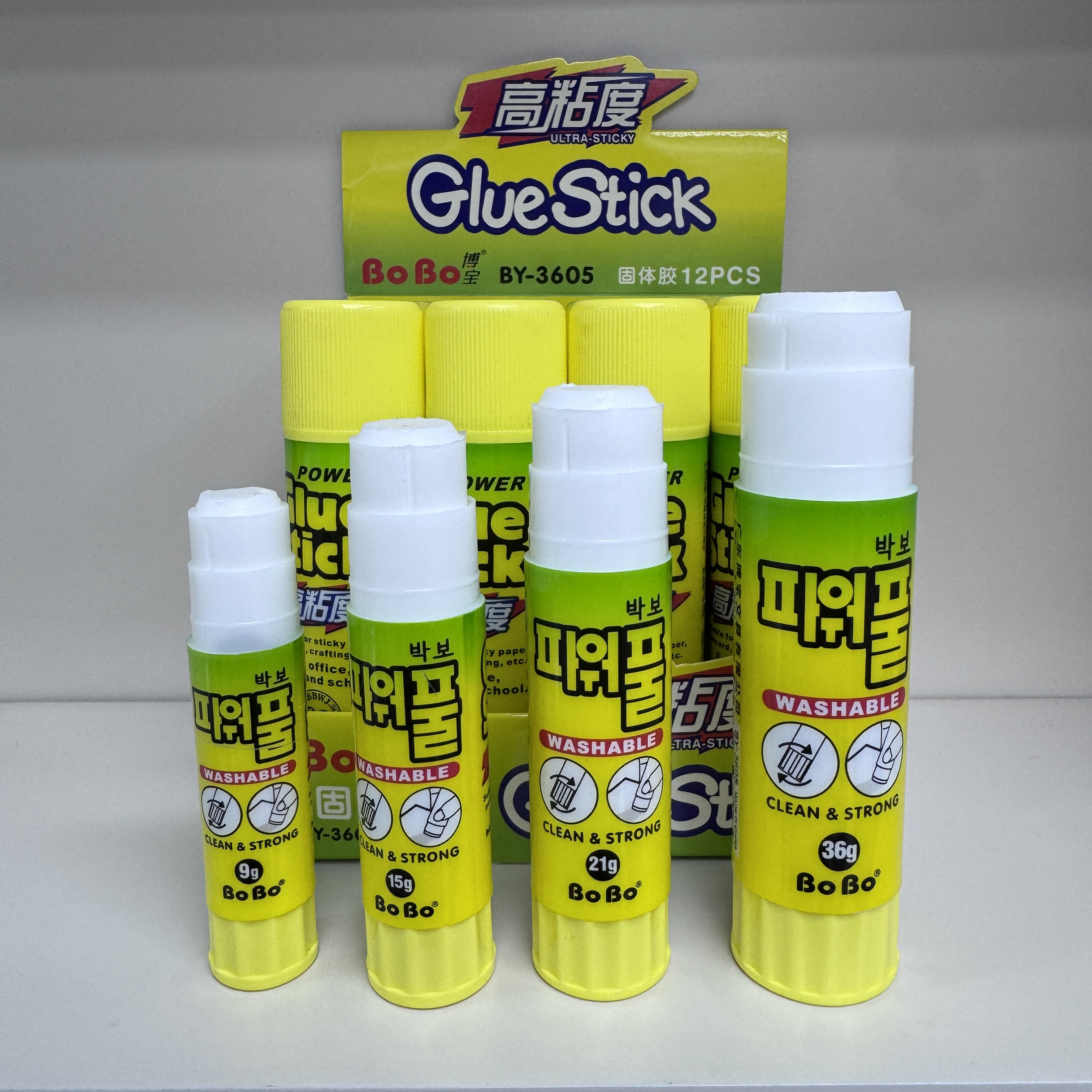 BY-2105 PVA Solid Adhesive 21g, a student-specific eco-friendly solid adhesive that bonds quickly, is odorless and free of formaldehyde Item Picture