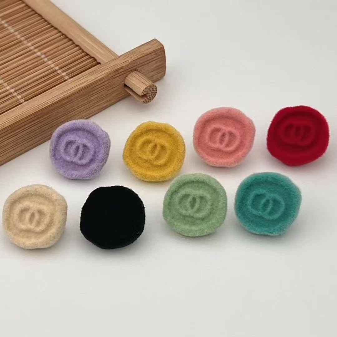 新款印花可爱纽扣饰品配件diy发饰头绳配饰服装扣子辅料批发