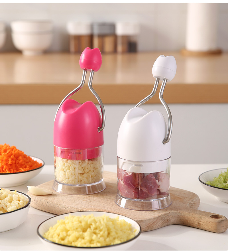 手动拉蒜器，多功能迷你打蒜器，手摇压蒜器（196-6256）详情18