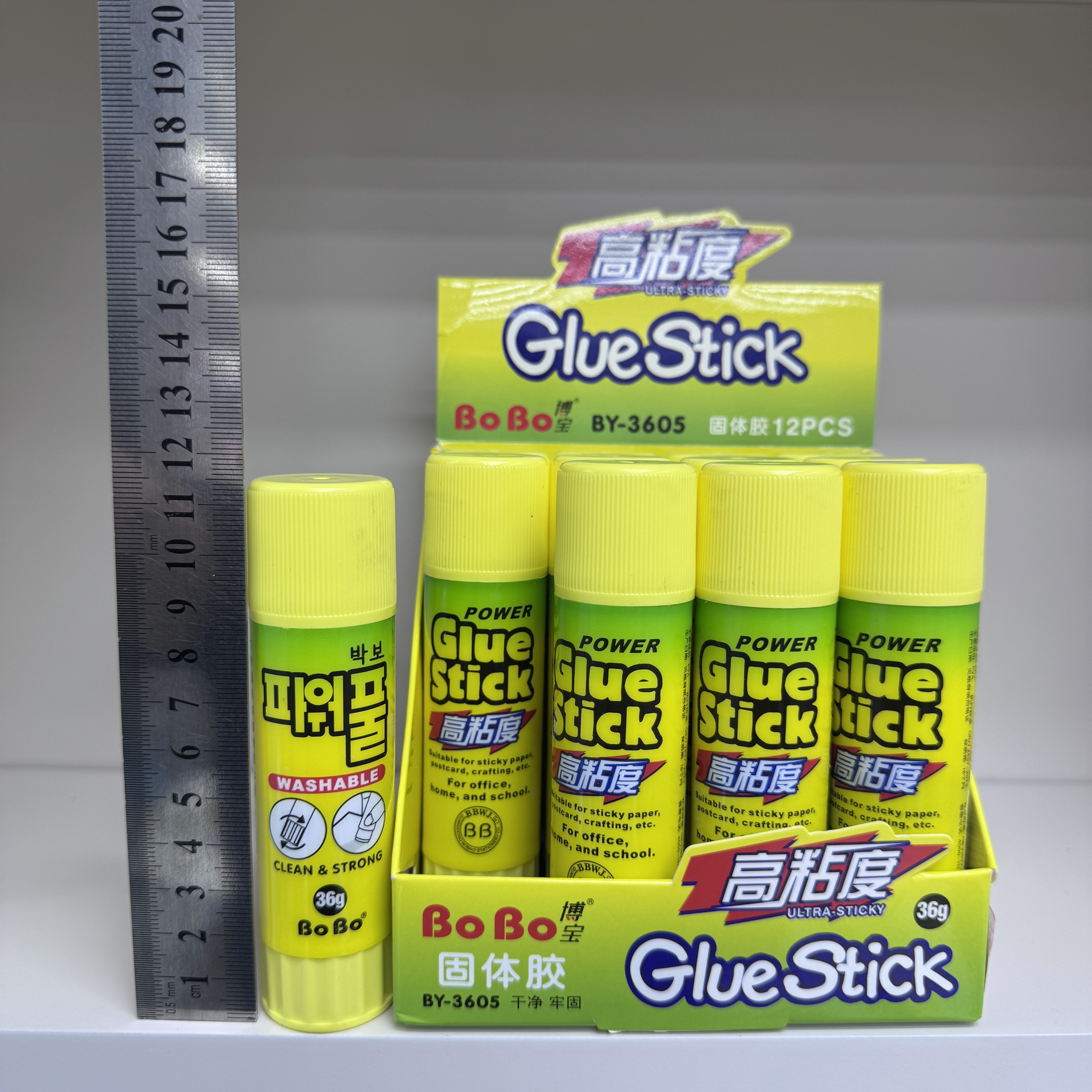 BY-3605 PVA Solid Adhesive 36g, a student-specific eco-friendly solid adhesive that bonds quickly, is odorless and free of formaldehyde details Picture