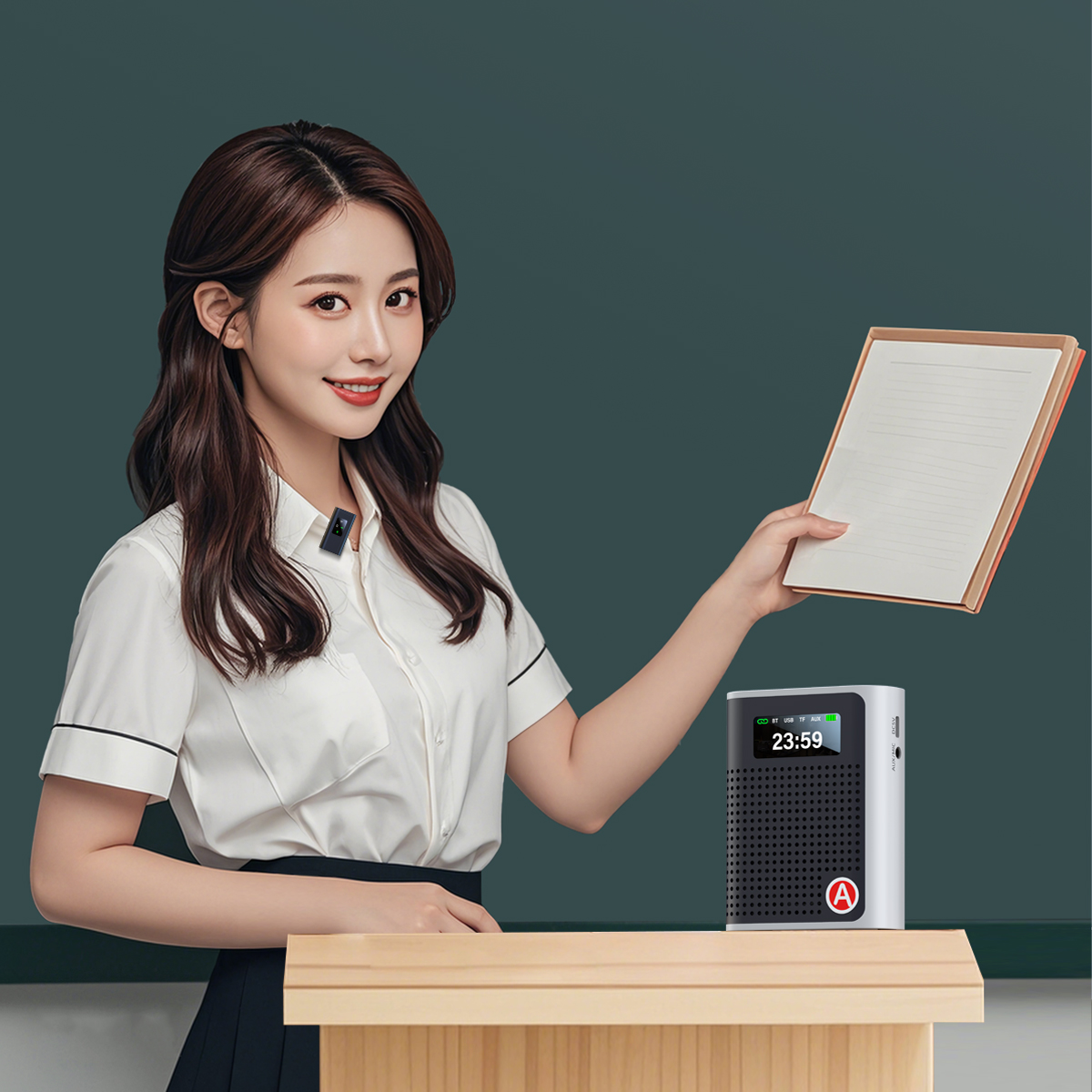 Ai Intelligent Loudspeaker, Language Translation Teacher, Tour Guide, Supermarket Salesperson Special Loudspeaker, Cross-Border details Picture