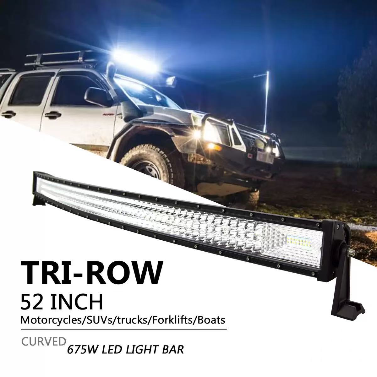 Car long strip lights, led spotlights, grille ultra-bright and strong light, truck 12-volt 24v flashing bumper lights, off-road vehicle roof headlights pic 11