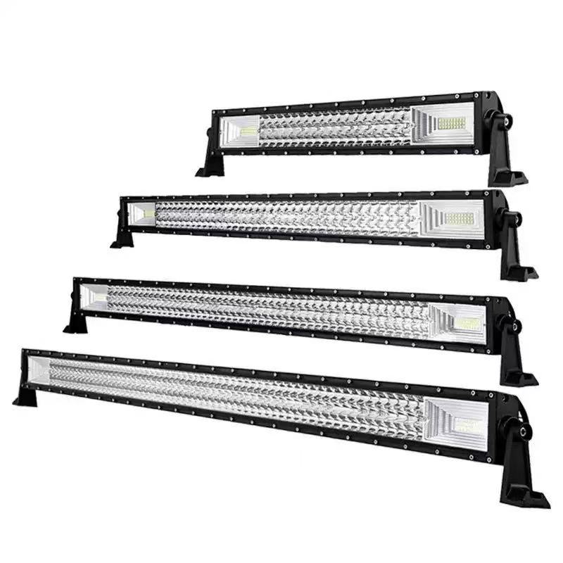 Car long strip lights, led spotlights, grille ultra-bright and strong light, truck 12-volt 24v flashing bumper lights, off-road vehicle roof headlights