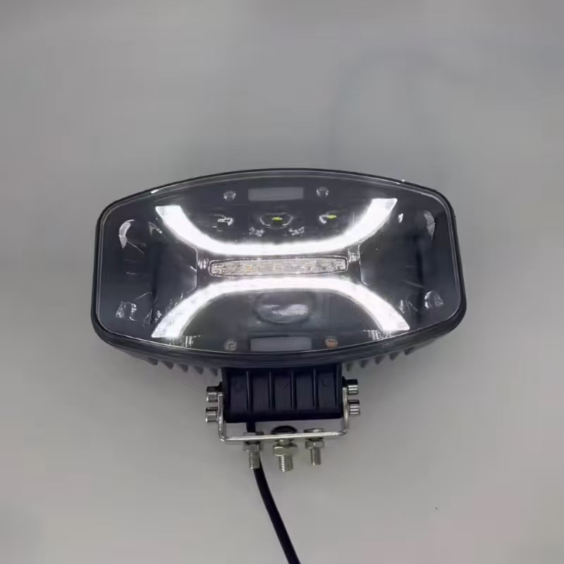 卡车9寸大货车灯大功率led工作灯探照灯欧卡沙滩车越野车前照灯详情9