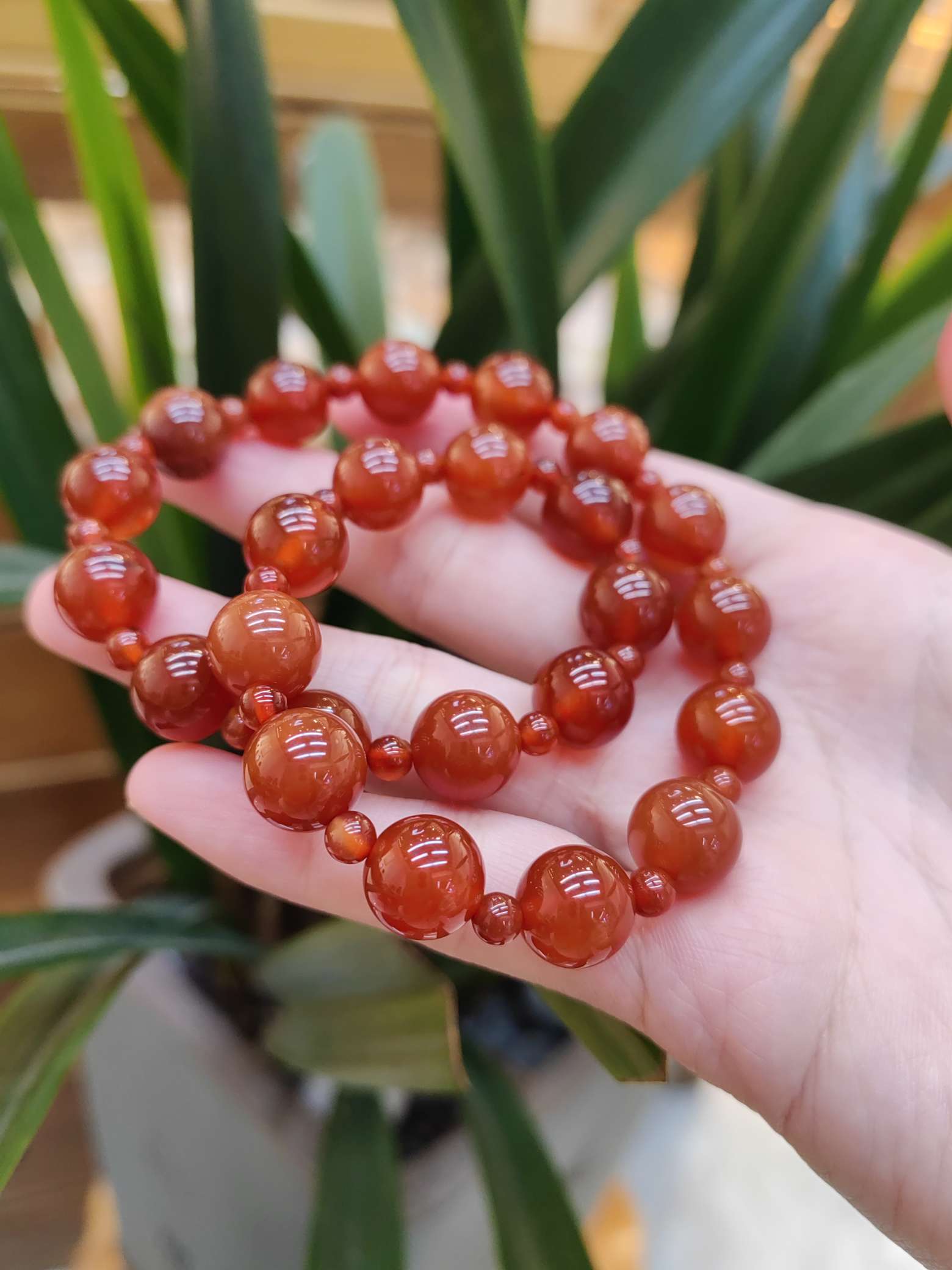 道毅珠宝 许我耀眼许妍同款赵露思同款红玛瑙双圈手串显白女生情侣手串手链明星同款手串本命年手串平价天然玛瑙平价高货详情图8