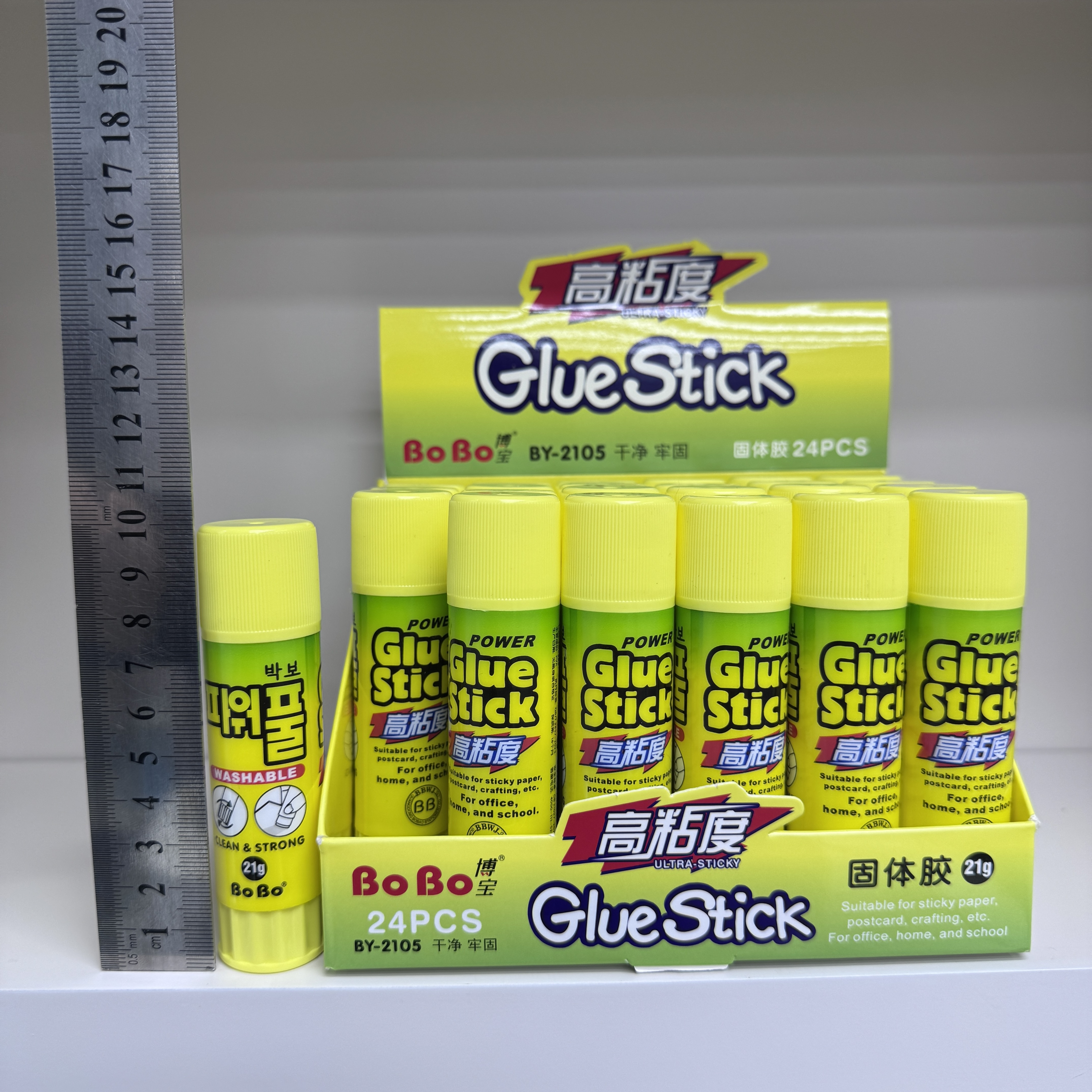 BY-2105 PVA Solid Adhesive 21g, a student-specific eco-friendly solid adhesive that bonds quickly, is odorless and free of formaldehyde details Picture