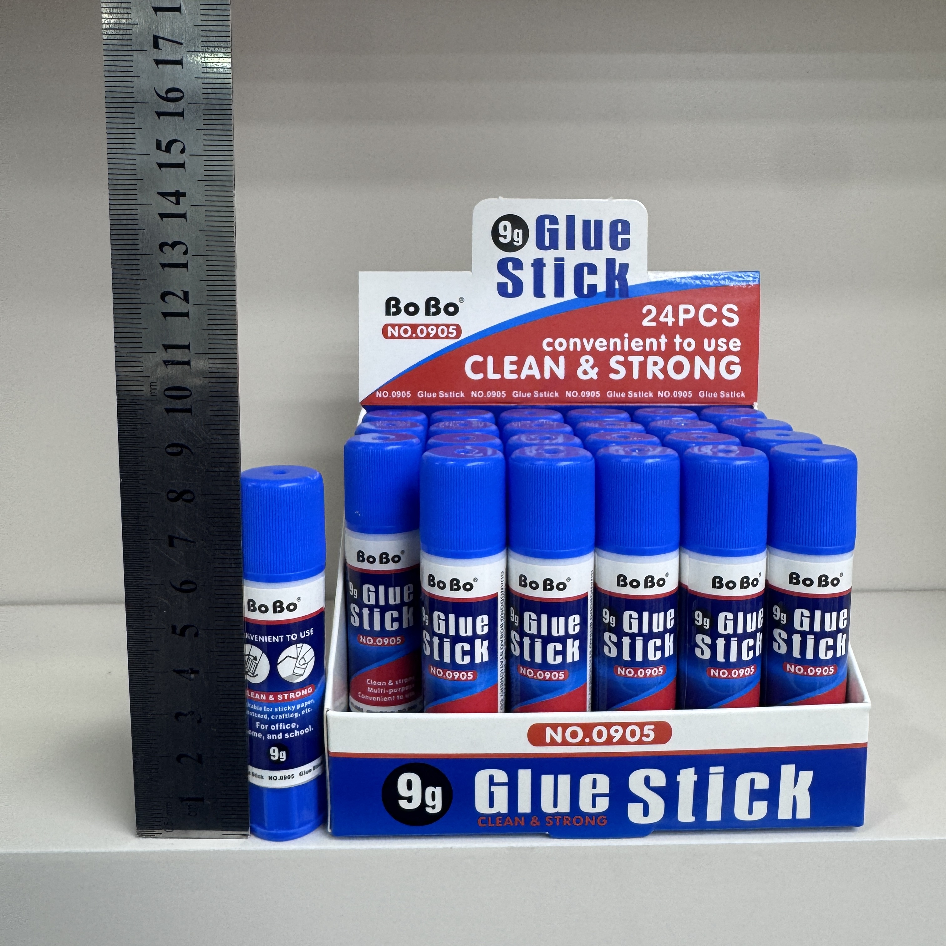 English Version NO.0905 PVA Solid Adhesive 9g, student-specific eco-friendly solid adhesive, quick bonding, easy to use, odorless, and free of formaldehyde details Picture