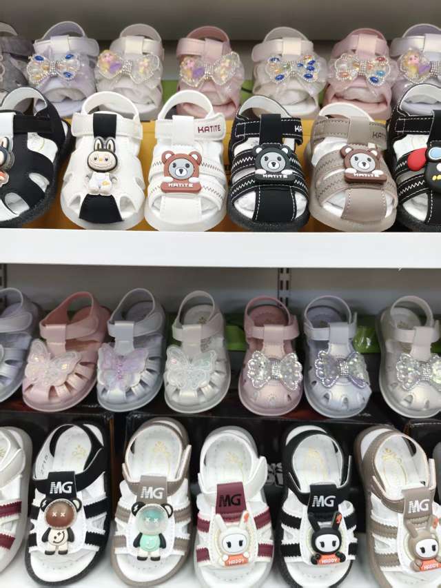 Baby's headband sandals series, illuminated, soft sole, soft upper, cartoon pattern, magic buckle, comfortable, fashionable, trendy, versatile and casual, size 15-20 baby walking shoes details Picture