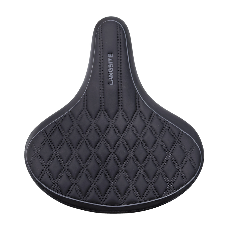 2407 grid large saddle, enlarged bicycle saddle, mountain bike seat cushion saddle, bicycle seat cushion, bike seat cushion bag details Picture