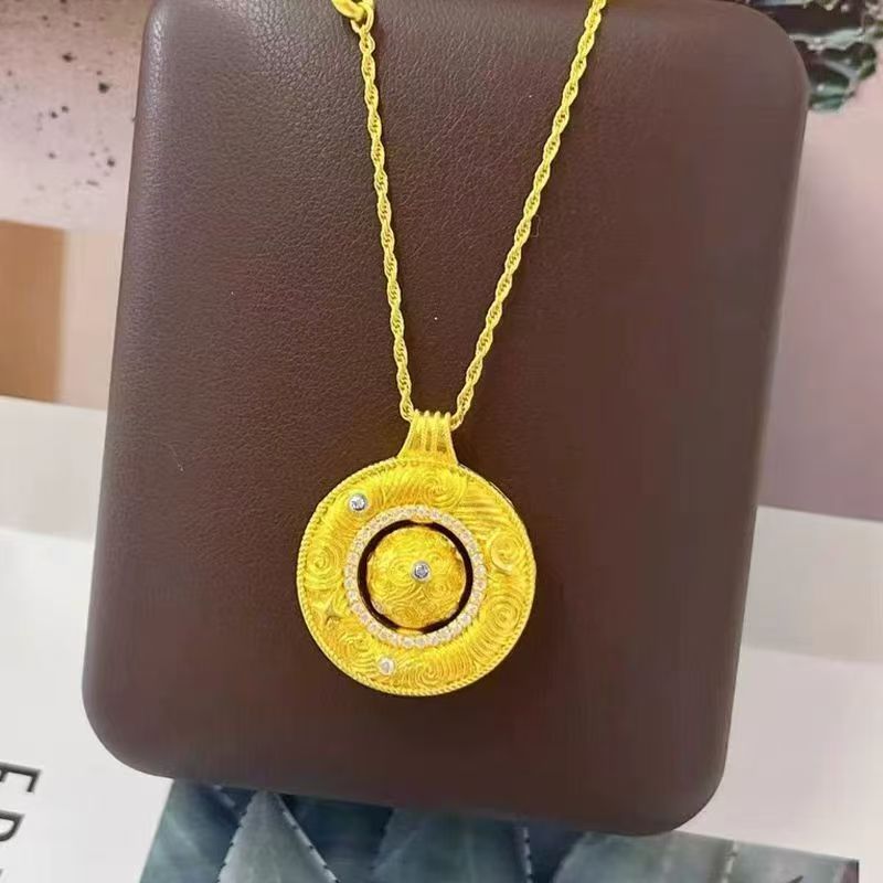N0002-250918女项链金色ins网红潮女轻奢锁骨毛衣项链详情2