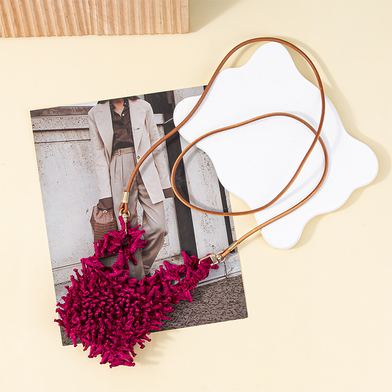 Sea urchin bag, durian bag slices, original, pure handcrafted, alternative bag, fashionable women's bag, multi-functional handbag, women's casual, versatile, trendy, lightweight, large capacity detail image 6