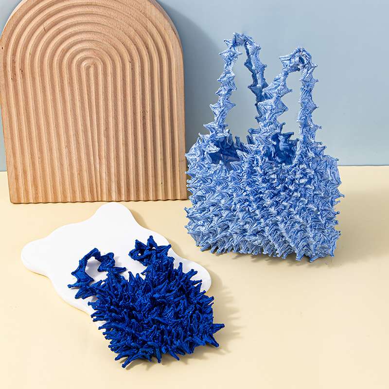 Sea urchin bag, durian bag slices, original, pure handcrafted, alternative bag, fashionable women's bag, multi-functional handbag, women's casual, versatile, trendy, lightweight, large capacity Specification image