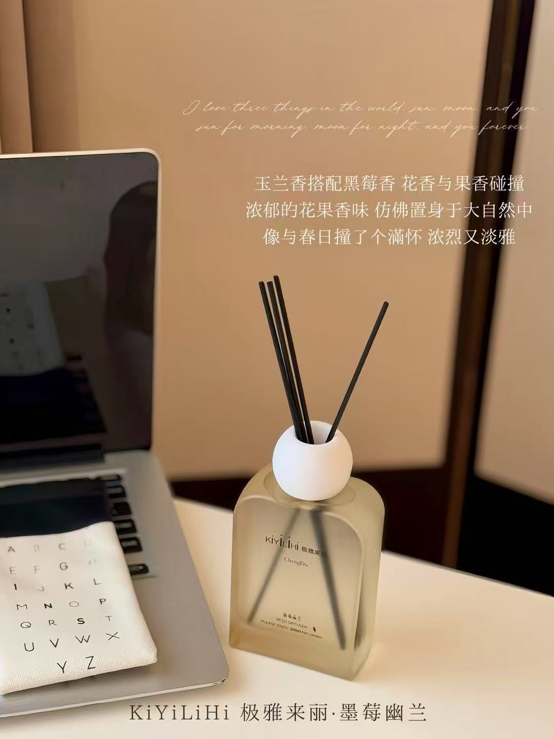 蜡烛杯/香薰礼物/香氛/香薰蜡/木质烛台白底实物图