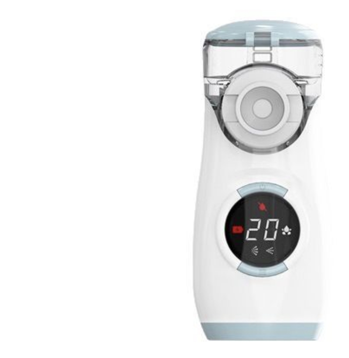 The intelligent digital display handheld nebulizer is a portable nebulizer for children's home use with two adjustable Settings. It automatically rinses Neb medical devices Item Picture