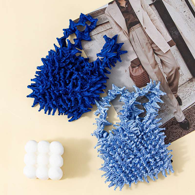 Sea urchin bag, durian bag slices, original, pure handcrafted, alternative bag, fashionable women's bag, multi-functional handbag, women's casual, versatile, trendy, lightweight, large capacity details Picture