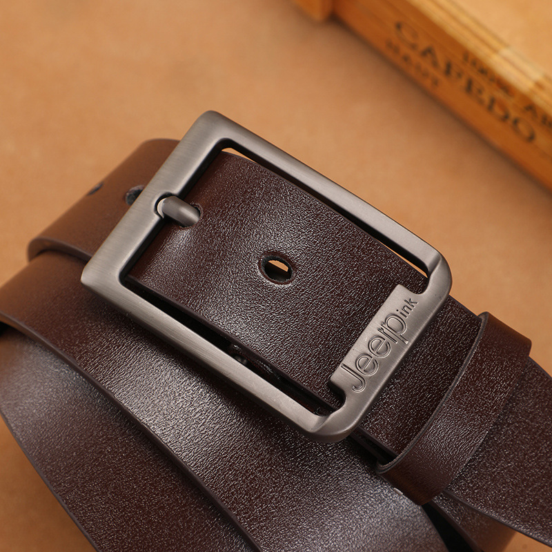 New men's foreign trade rubber injection needle buckle belt, men's fashionable casual retro cross-border belt in stock details Picture