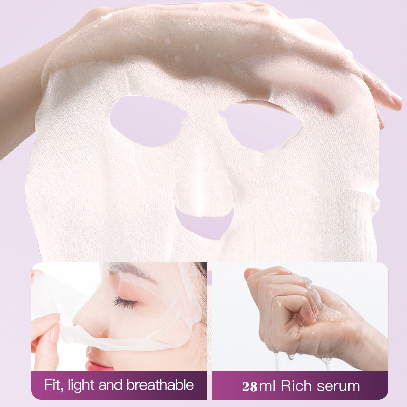 Dear she Grape Antioxidant Hydrating Facial mask Moisturizing and Softening Fruit Mask Cross-border Wholesale Customization Application Scenario