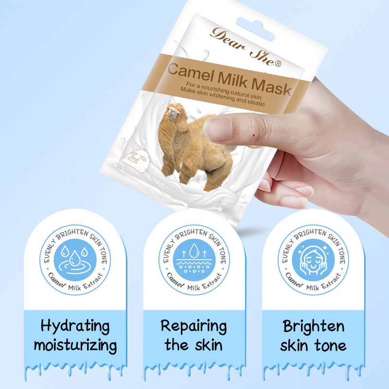 Dear she Camel Milk Moisturizing, Brightening, Elastic and Moisturizing Facial Mask Manufacturer Wholesale Customization details Picture