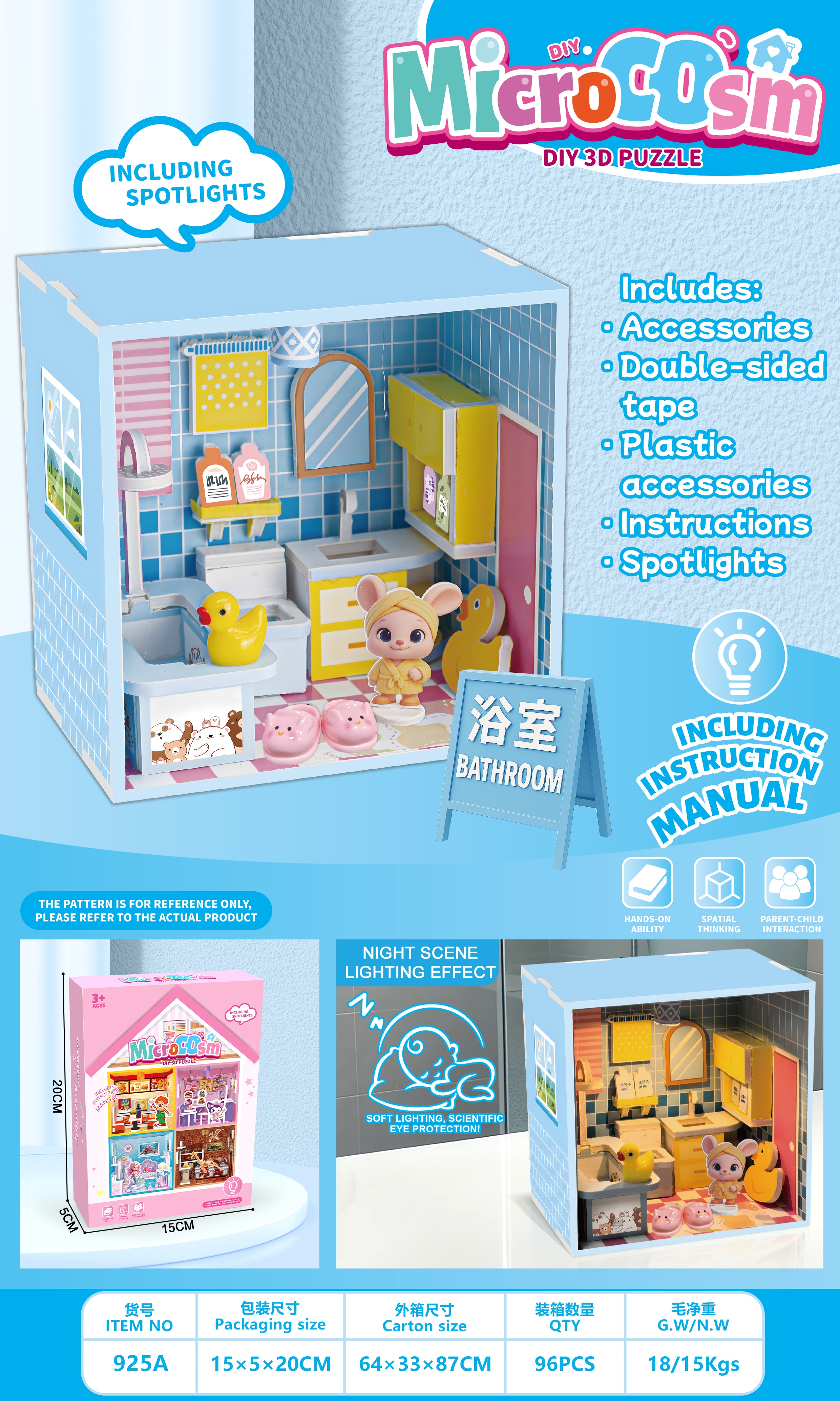 "Microscopic Little World Bathroom Lighting Series Item Picture