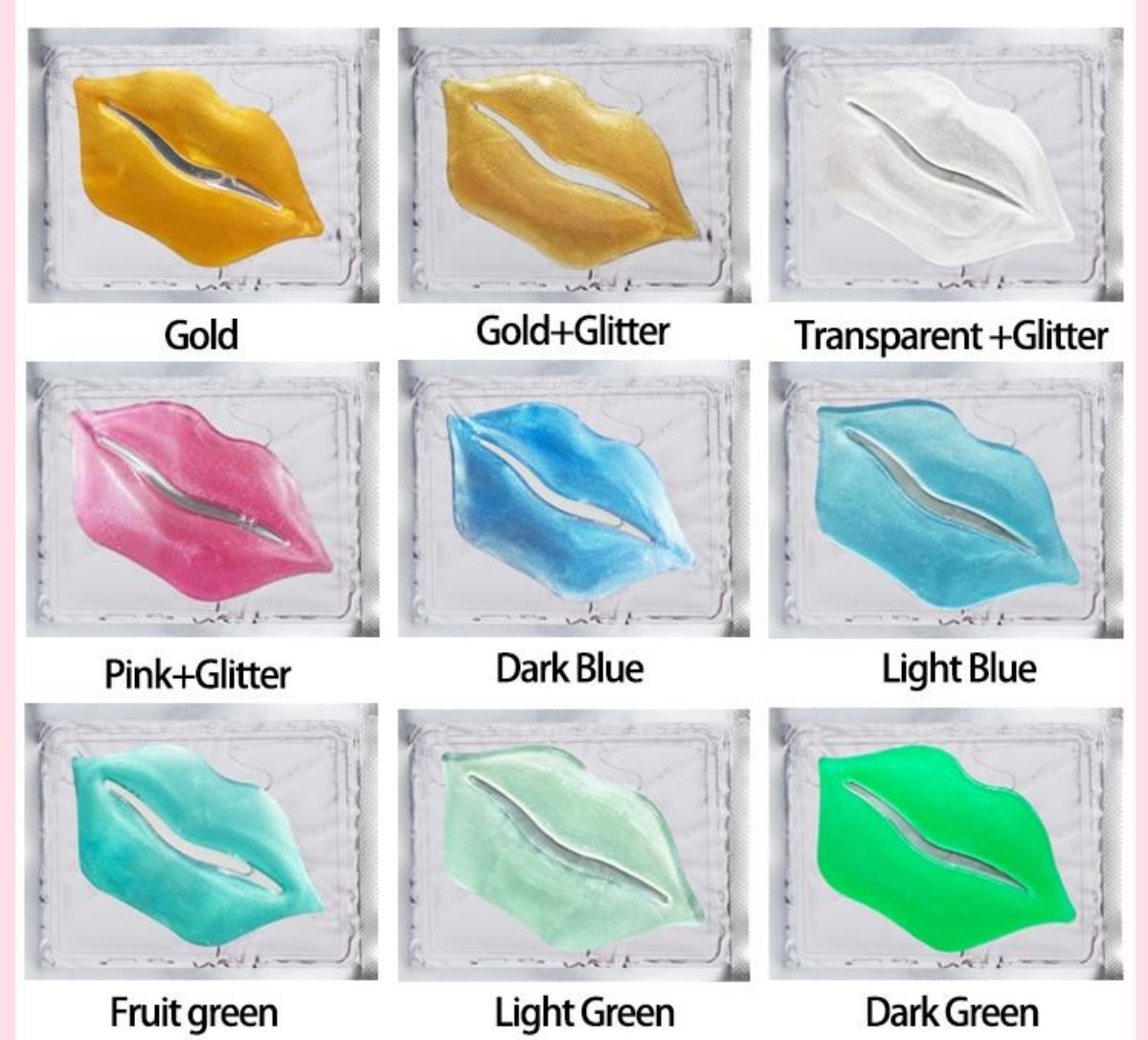 Collagen Crystal White Gel Eye and Lip Mask: 5g Aluminum Bag White Small Mouth Shape Oral Beauty Mask (Customizable) Application Scenario