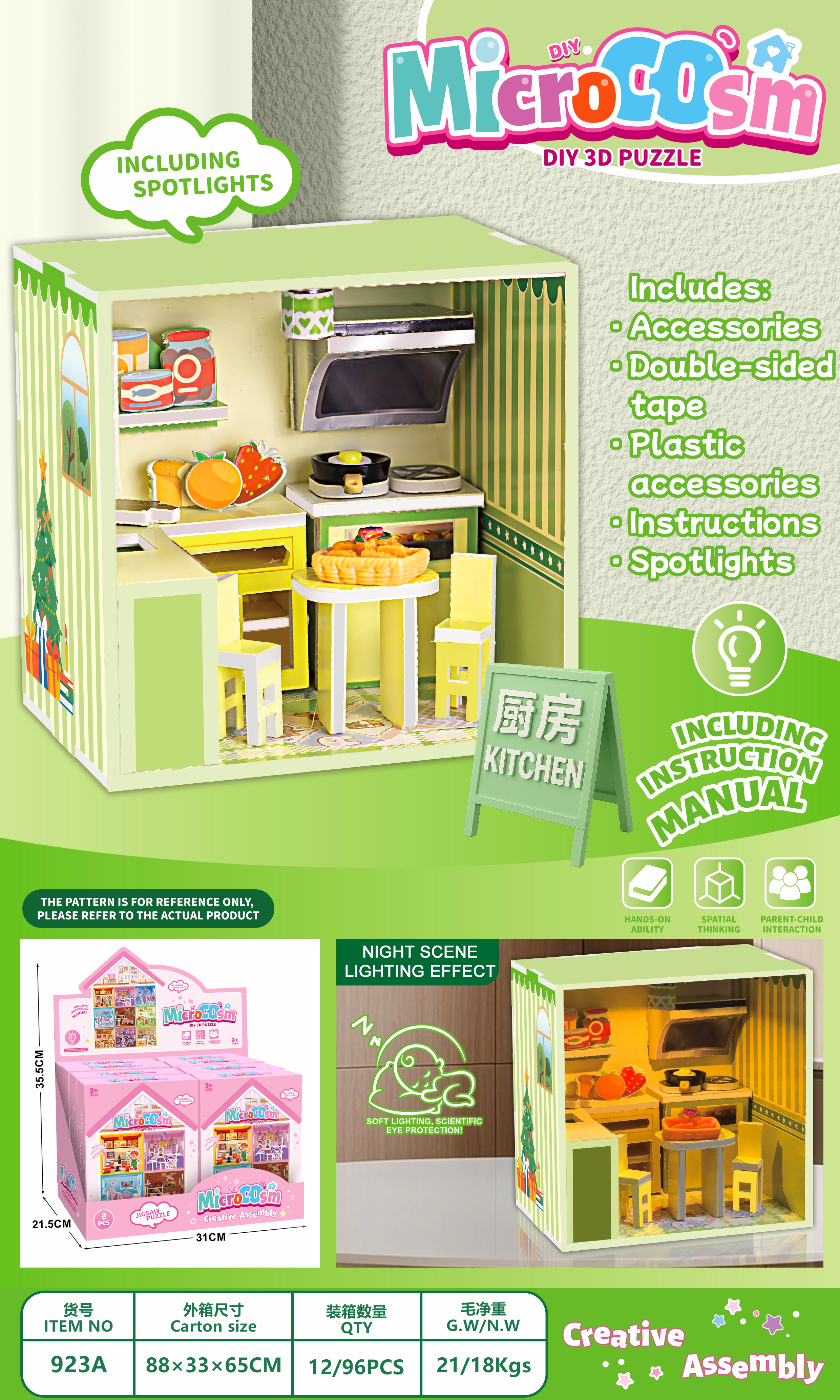 "Microscopic Little World Kitchen Lighting Series details Picture