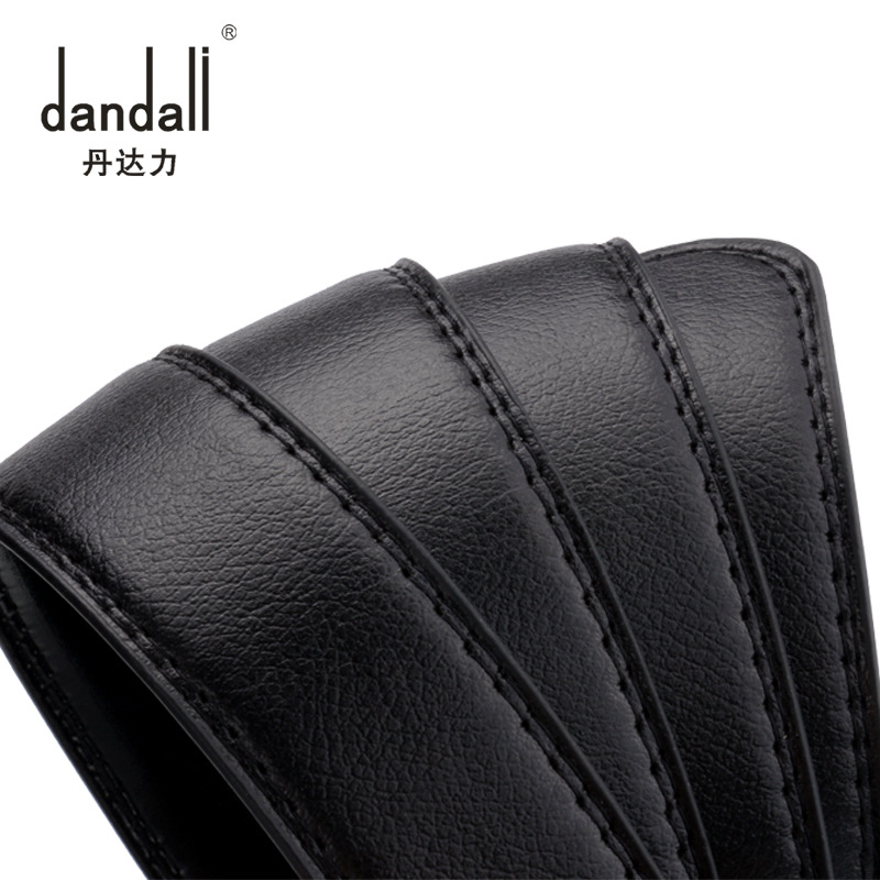 Cross-border bestseller black self-locking men's belt, men's casual belt, e-commerce gift, gift belt wholesale Specification drawing