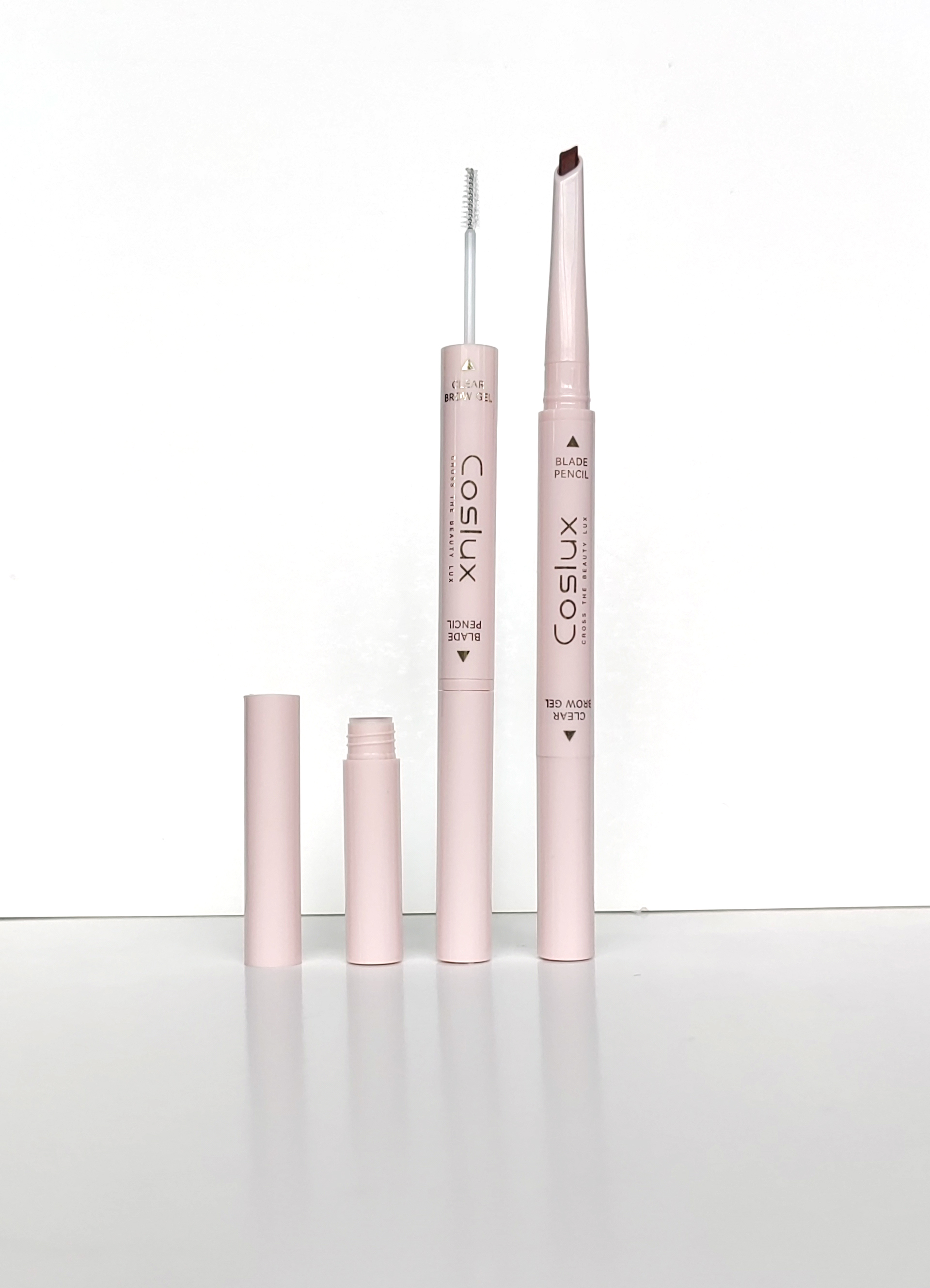 Eyebrow pencil styling eyebrow set 2-in-1 eyebrow pencil and transparent eyebrow glue Transparent eyebrow glue Fluffy eyebrows eyebrow pencil bevel ultra-fine tip 1mm ultra-fine creamy tip Specification image